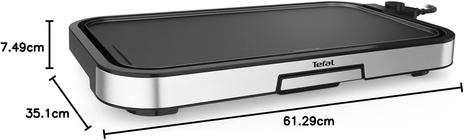 Tefal - Plancha Giant Série - XXL, 2300W, inox, antiadhésif, CB631D