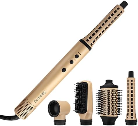 SAINT ALGUE - Demeliss Airflow Styler - Brosse 4en1, 3 températures, compacte, légère, tous cheveux