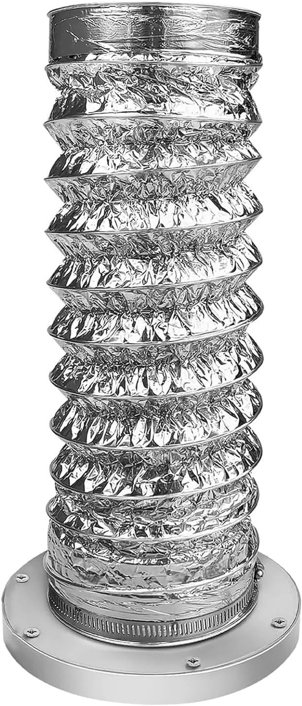 Fafeicy - Kit conduit sécheuse magnétique, 4 pouces, tuyau alu 10 cm