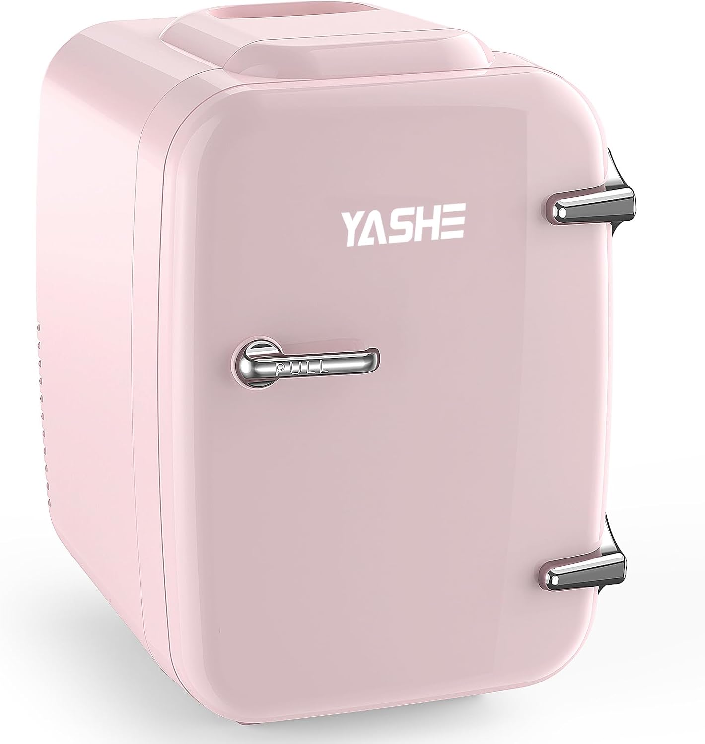 YASHE - Mini frigo 4L - compact, thermoélectrique, CA/CC, rose