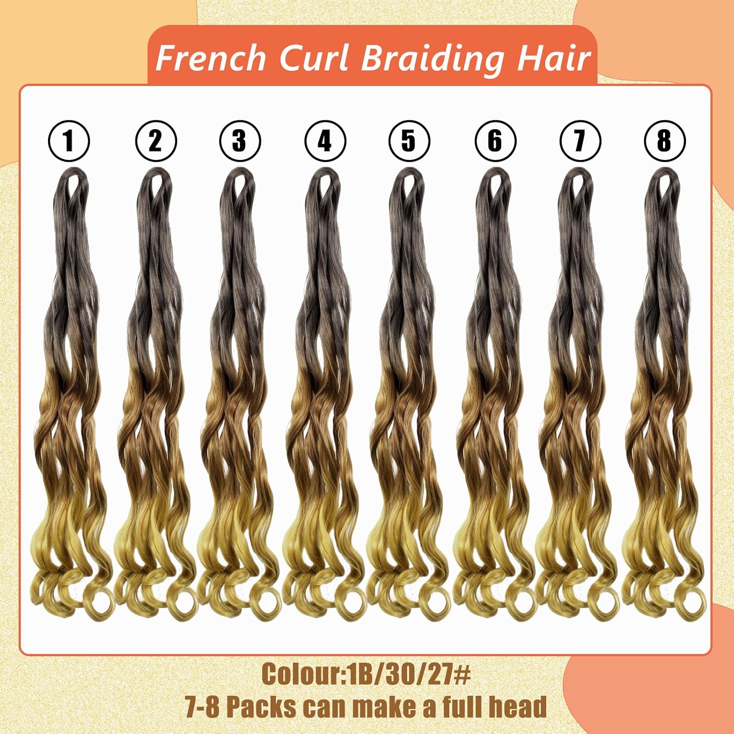 Enbeautiful - French Curl Braiding Hair 24