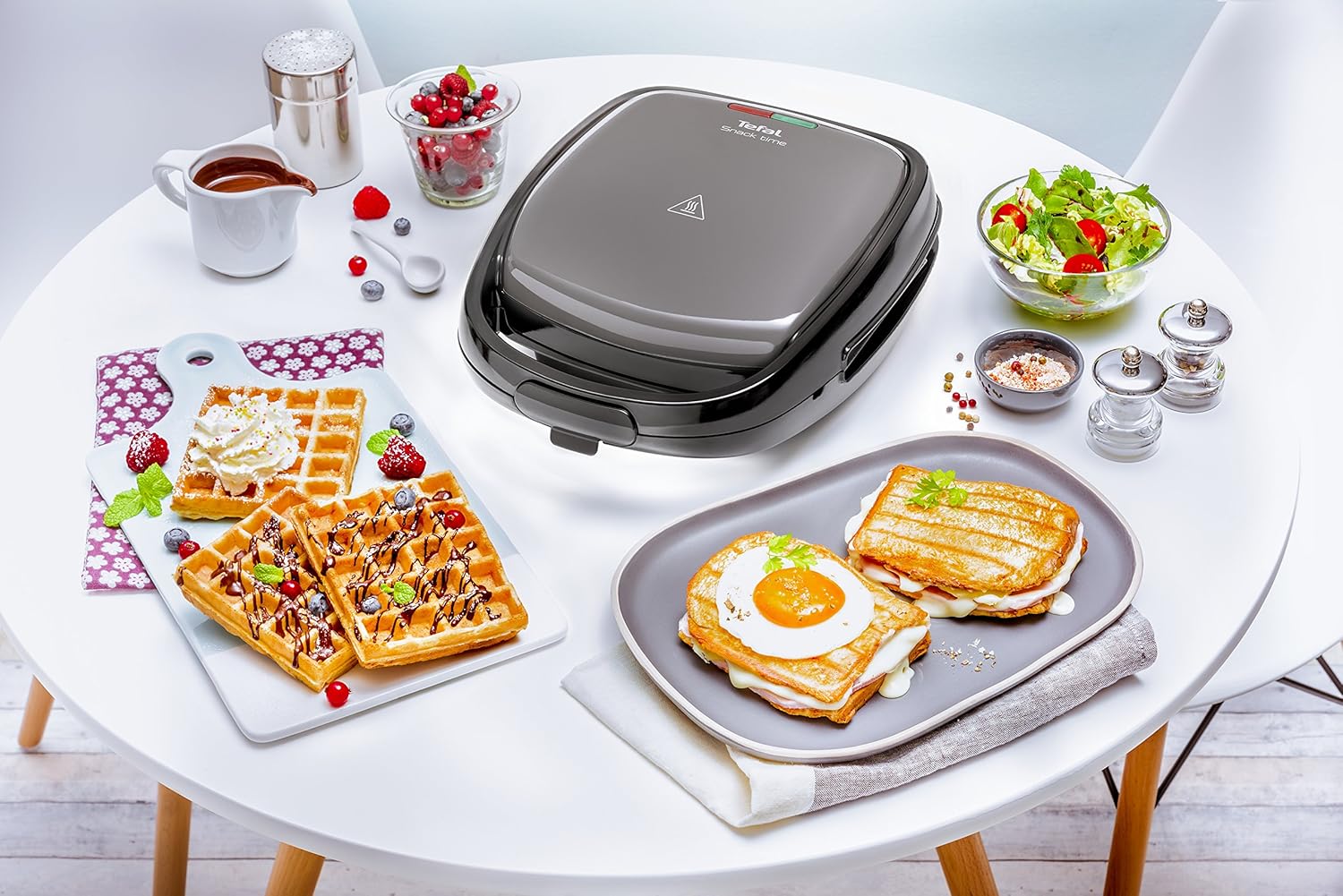 Tefal - Snack Time SW341B - compact - gaufres, sandwiches, 700W