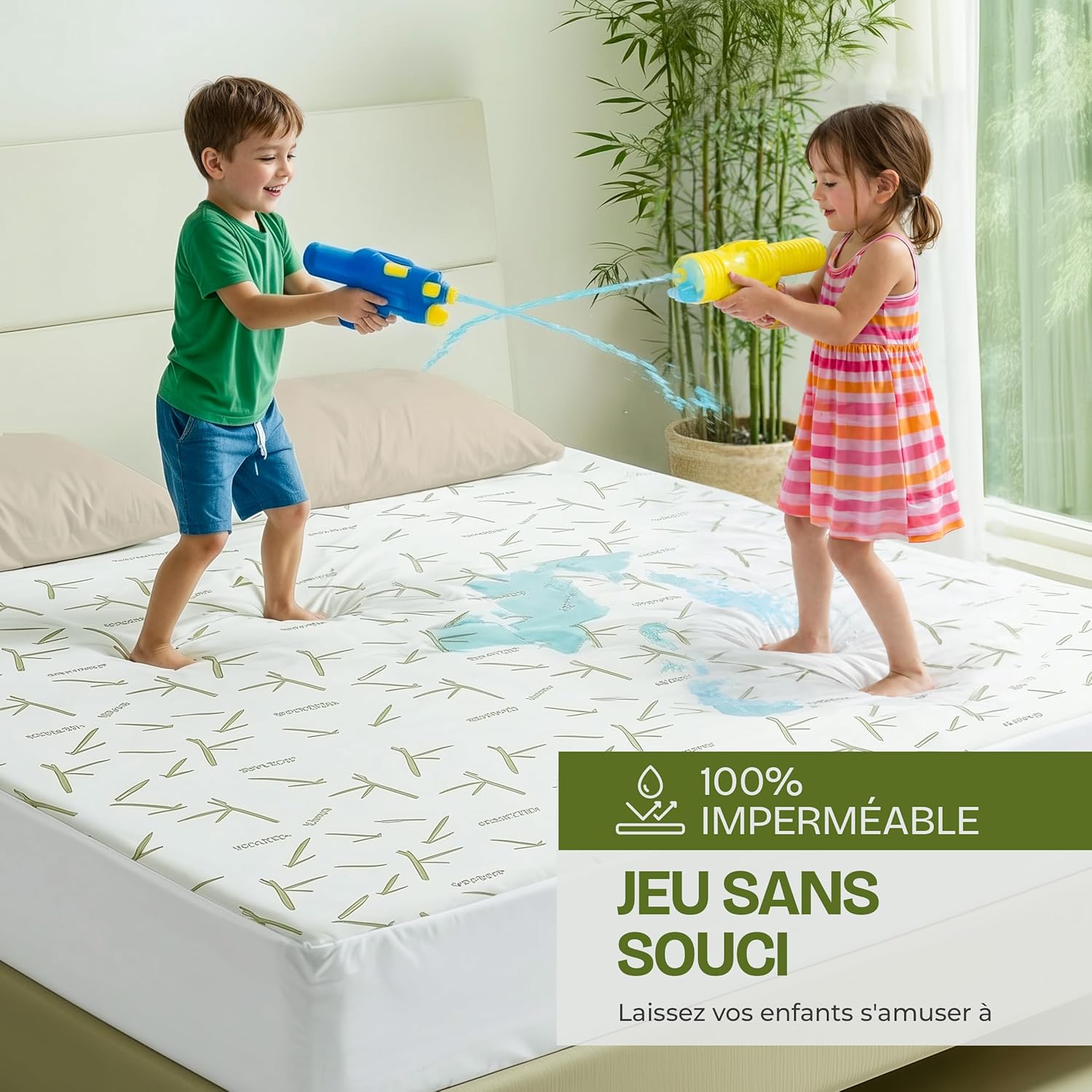 Utopia Bedding - Protège Matelas Premium - 160x190x30 cm - Imperméable, Respirant, Certifié Oeko-Tex