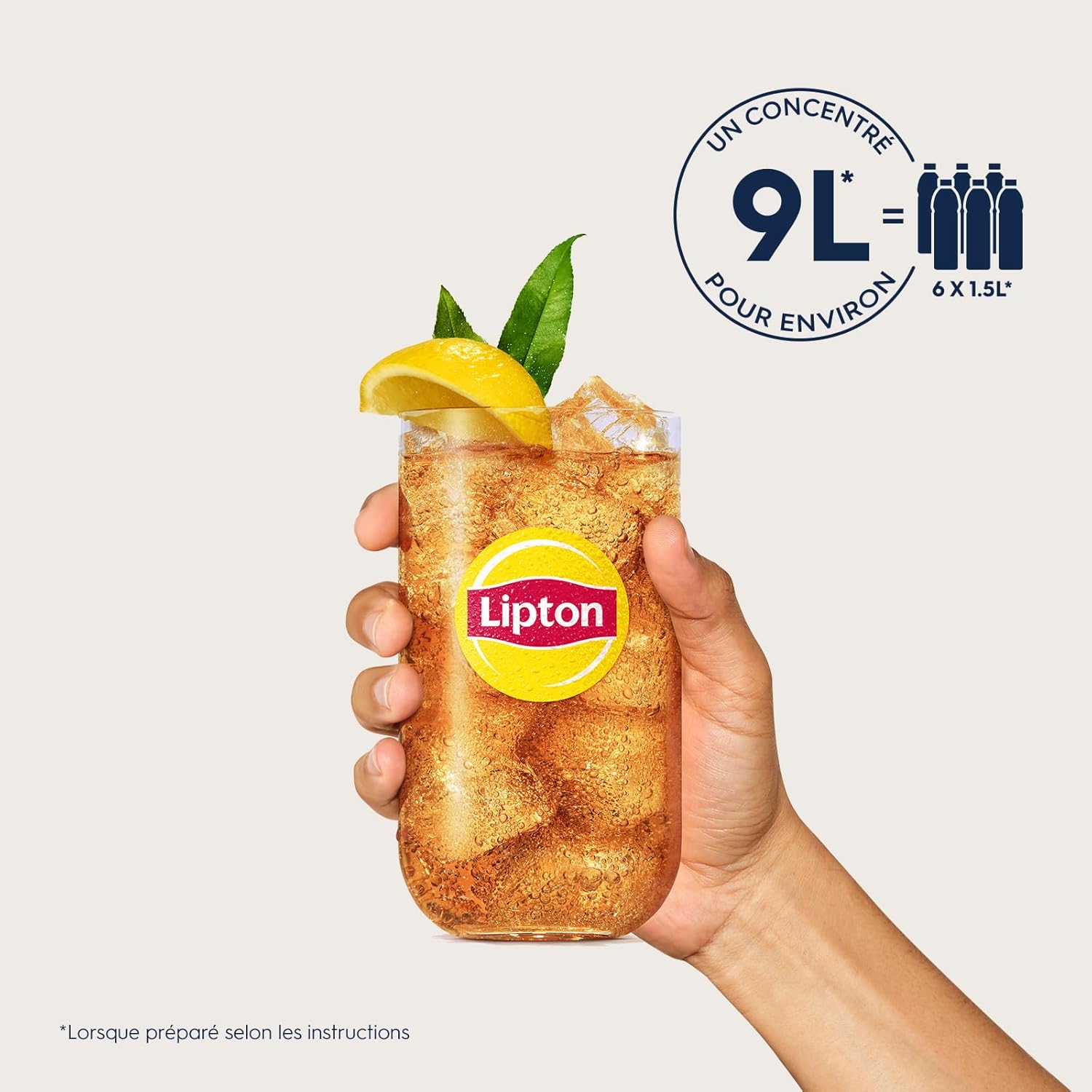 SodaStream - concentré Lipton Ice Tea pêche - 440ml - prépare 9L instantanément