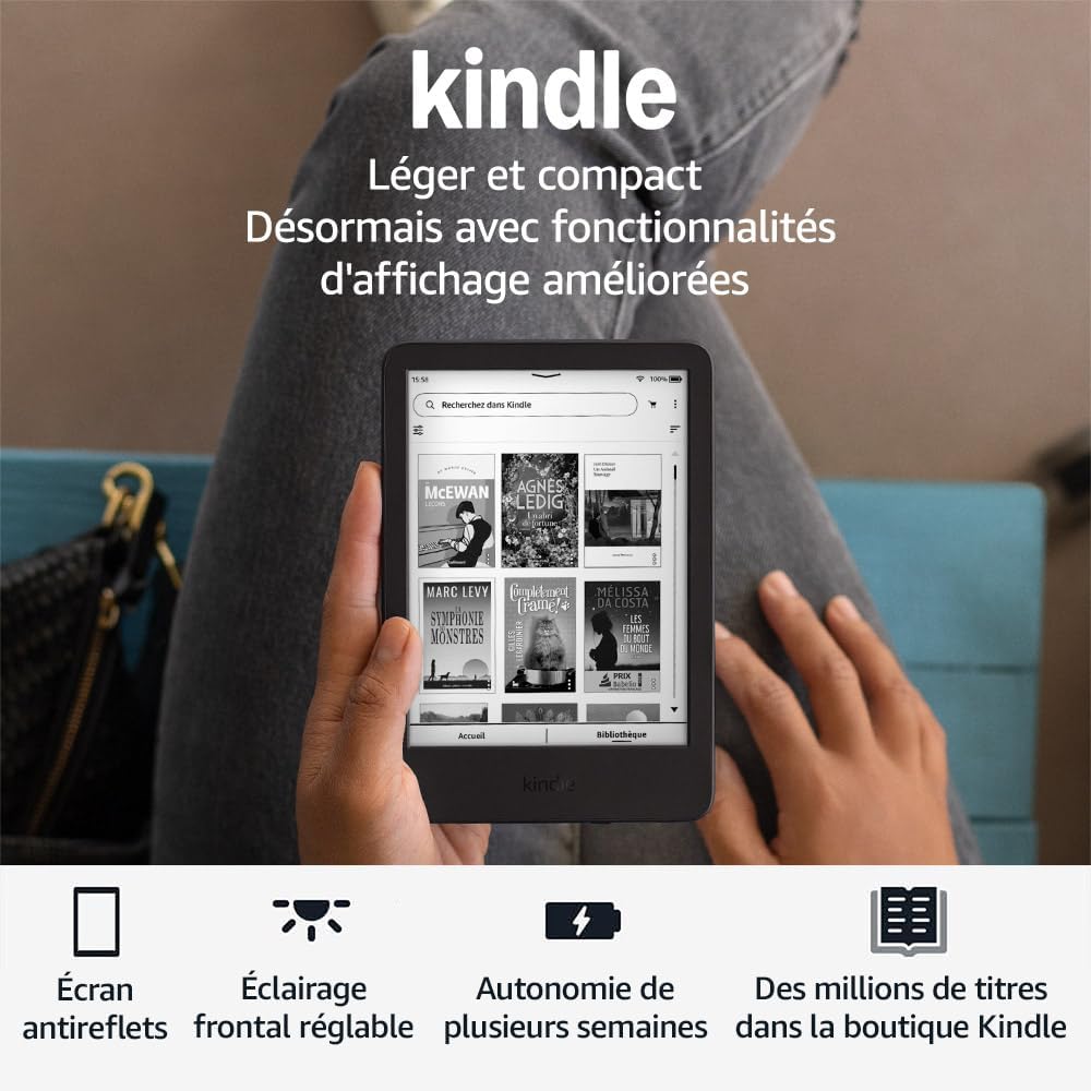 maxii-dealz - Kindle nouvelle génération - compact, 16 Go, écran antireflet