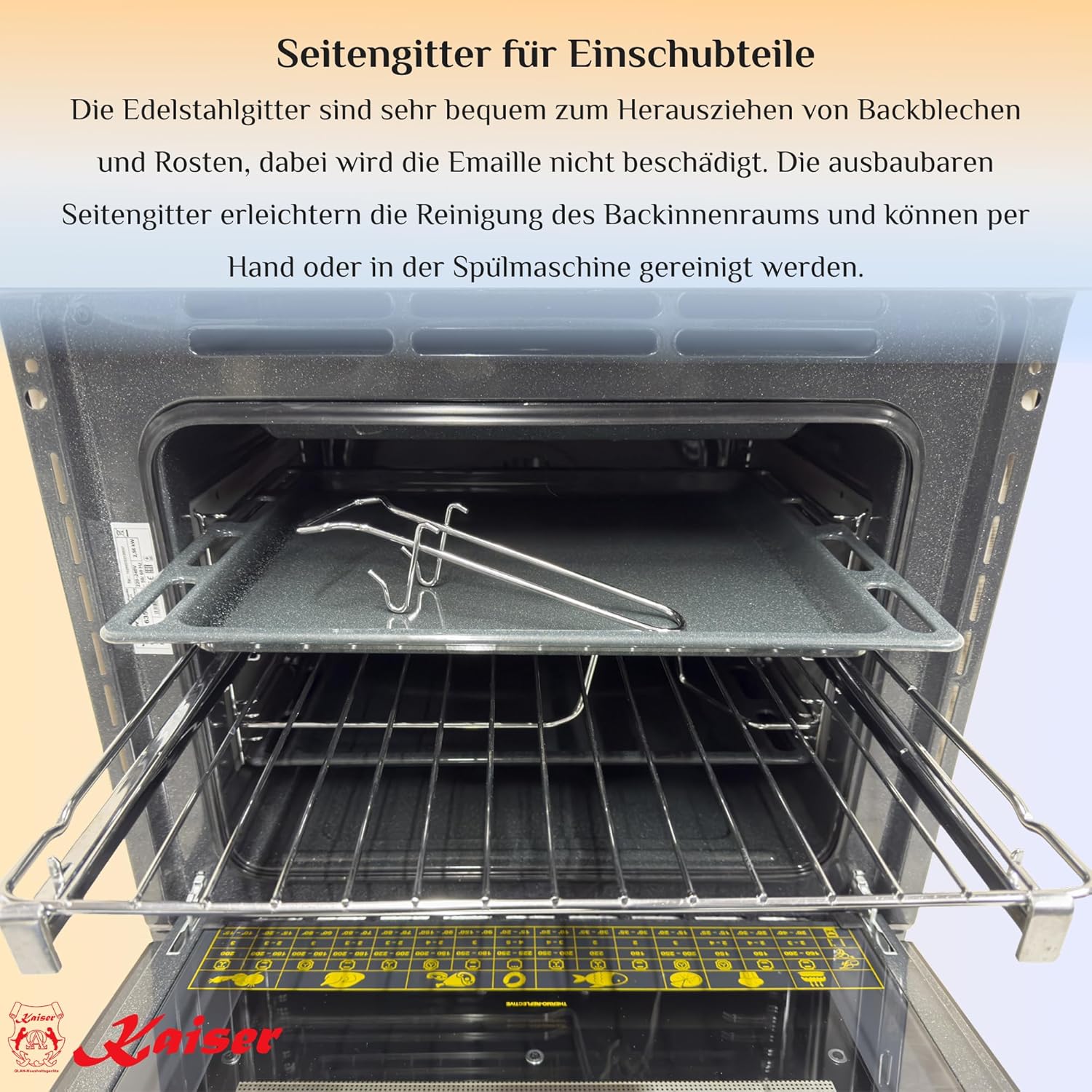 Kaiser Empire - bordeaux 60 cm - four encastrable rétro, grill, 67L, EH 6355