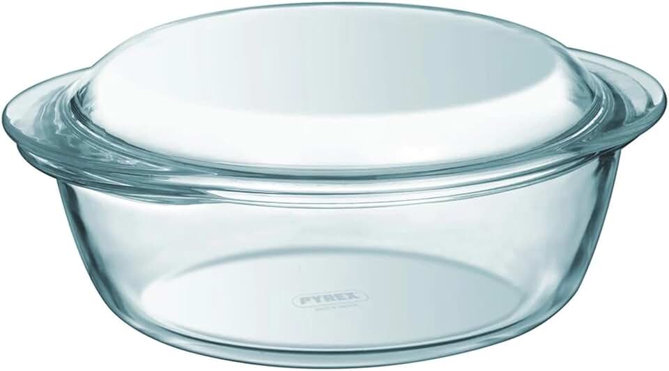 Pyrex - cocotte ronde Classic - 2,1L - verre résistant, four compatible