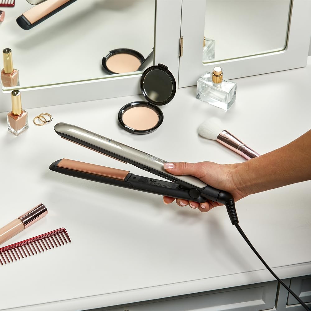 Remington - Lisseur Keratin Therapy, céramique, LCD, 160-230°C, S8593