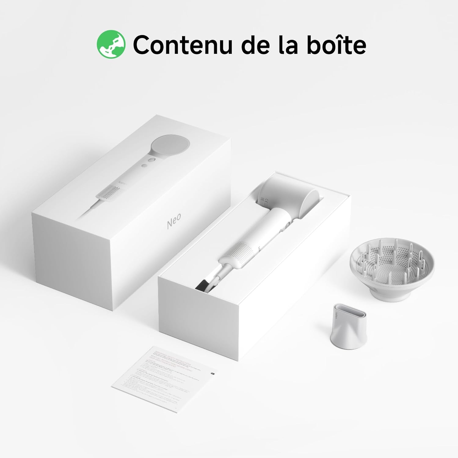 Laifen - Neo - Sèche-cheveux 390g - ions négatifs, 59dB, brushless 110k tr/min