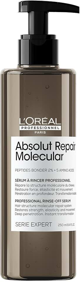 L'Oréal Professionnel - Absolut Repair Molecular - 250ml - Sérum réparateur cheveux abîmés, traitement moléculaire, form