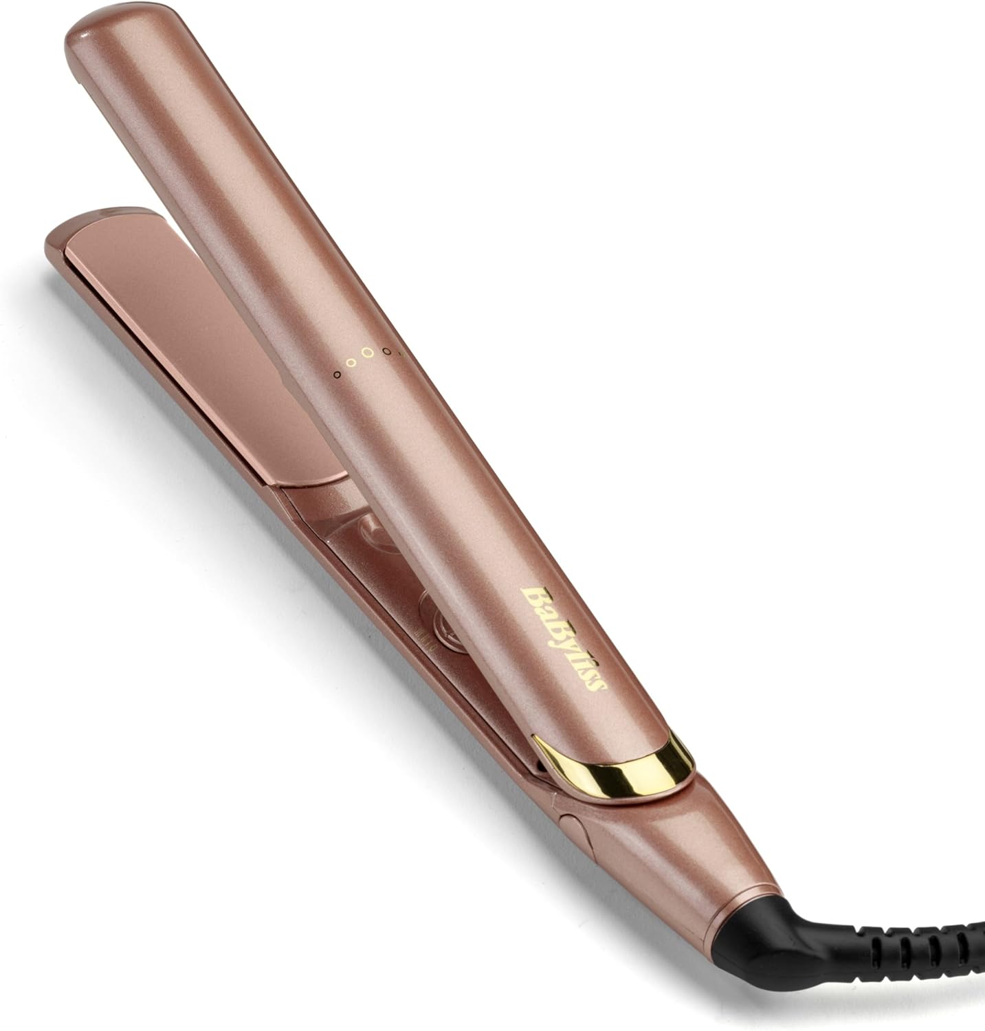 BaByliss - Lisseur Rose Gold - plaques céramique, 235°C, multi-voltage, chauffe rapide, 2598PE
