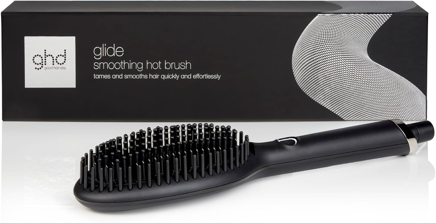 ghd - Brosse chauffante Glide - lissage rapide, sans frisottis, cheveux secs