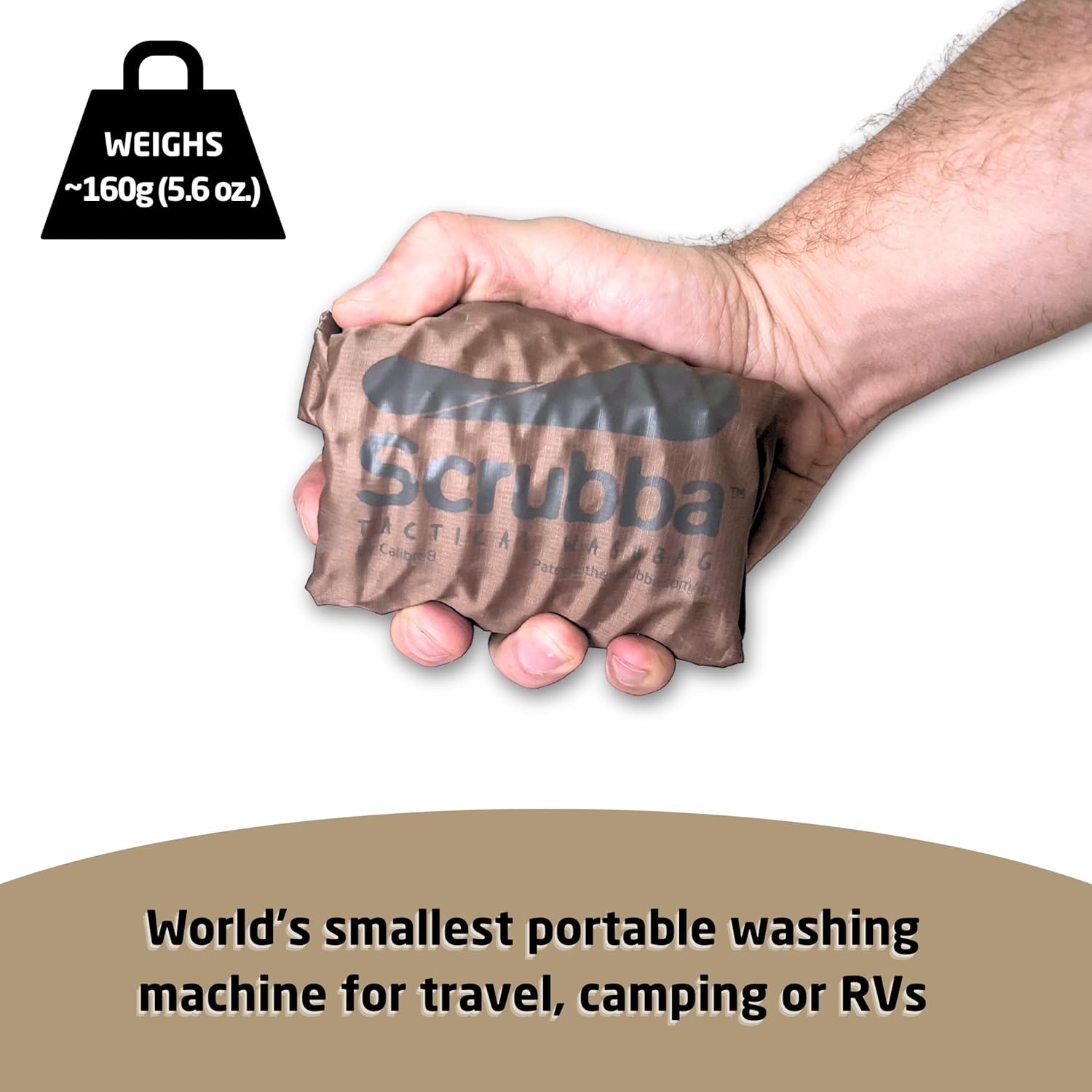 Scrubba - Sac Lave-Linge Portatif 2.0 - compact - étanche & idéal voyage