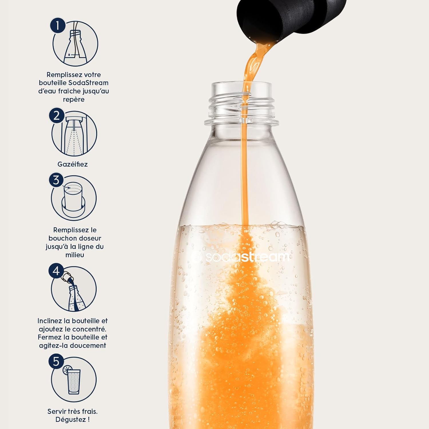 SodaStream - Concentré Agrumes Sans Sucres - 440 ml - Prépare jusqu’à 9 L de soda