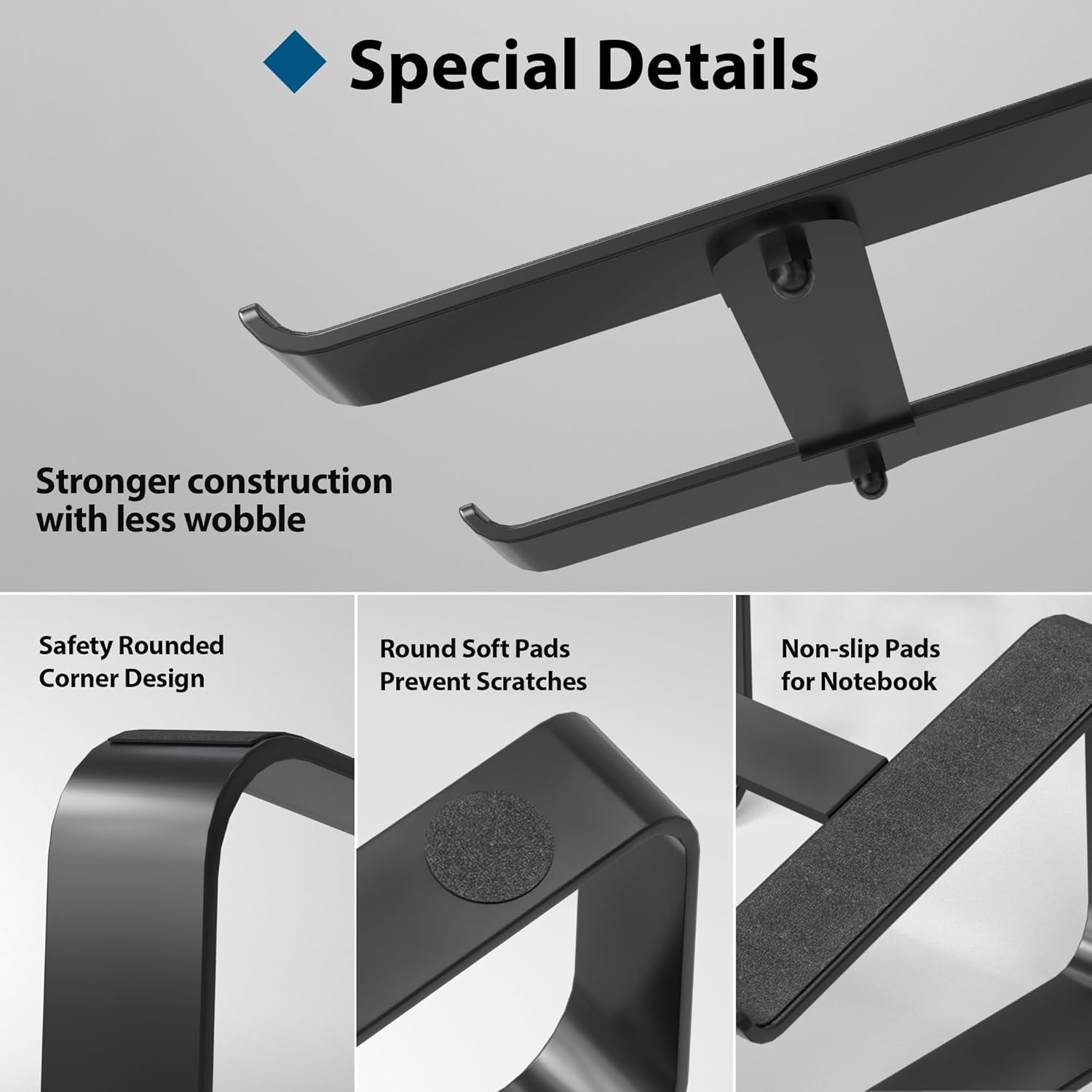 BONTEC - Support PC portable ergonomique 10-17,3