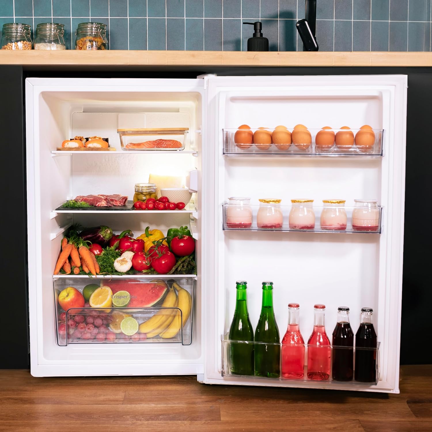 Cecotec - Bolero CoolMarket TT - 114L, compact, E, LED, porte réversible - TT114L