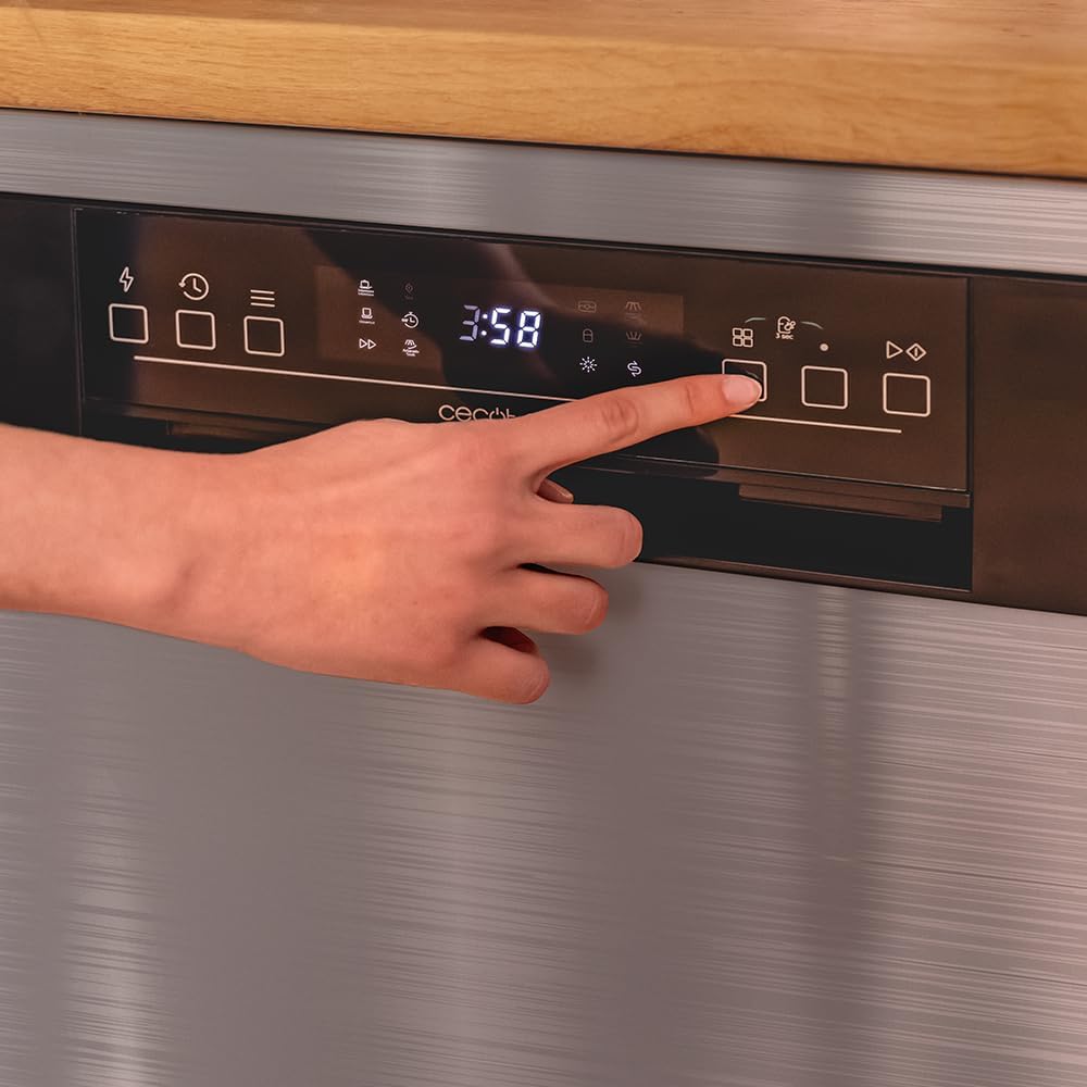 Cecotec - Bolero Aguazero - 45 cm - 11 couverts, 6 programmes, 1850 W, E, Dual Zone, Départ Différé, AquaStop, 4201