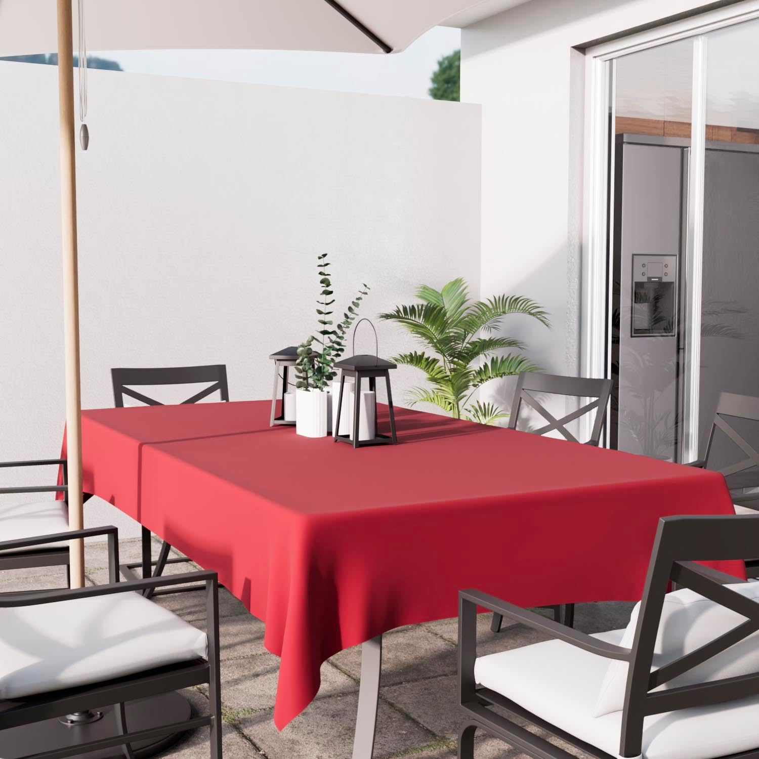 Soleil d'Ocre - Alix (rectangle) - 140x300 cm - anti-taches polyester rouge