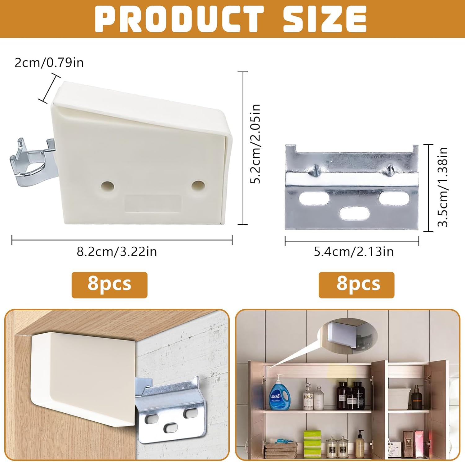 Youngsay - Suspensions d’armoire réglables, métal, 150 kg, rail support, blanc, YOUNGSAY8