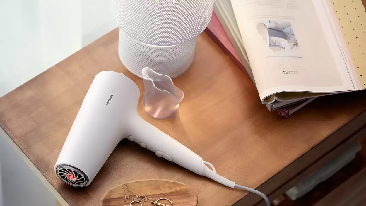 Philips - Sèche-cheveux Série 5000 - 2100W - ThermoShield, 3 températures, 2 vitesses - BHD500/00