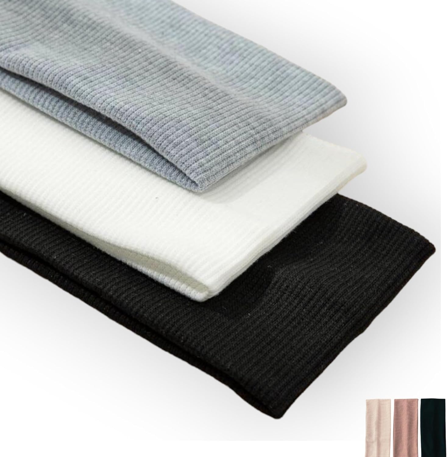 Bandeau cheveux - elastique sport antidérapant, respirant, 3pcs, adulte/enfant