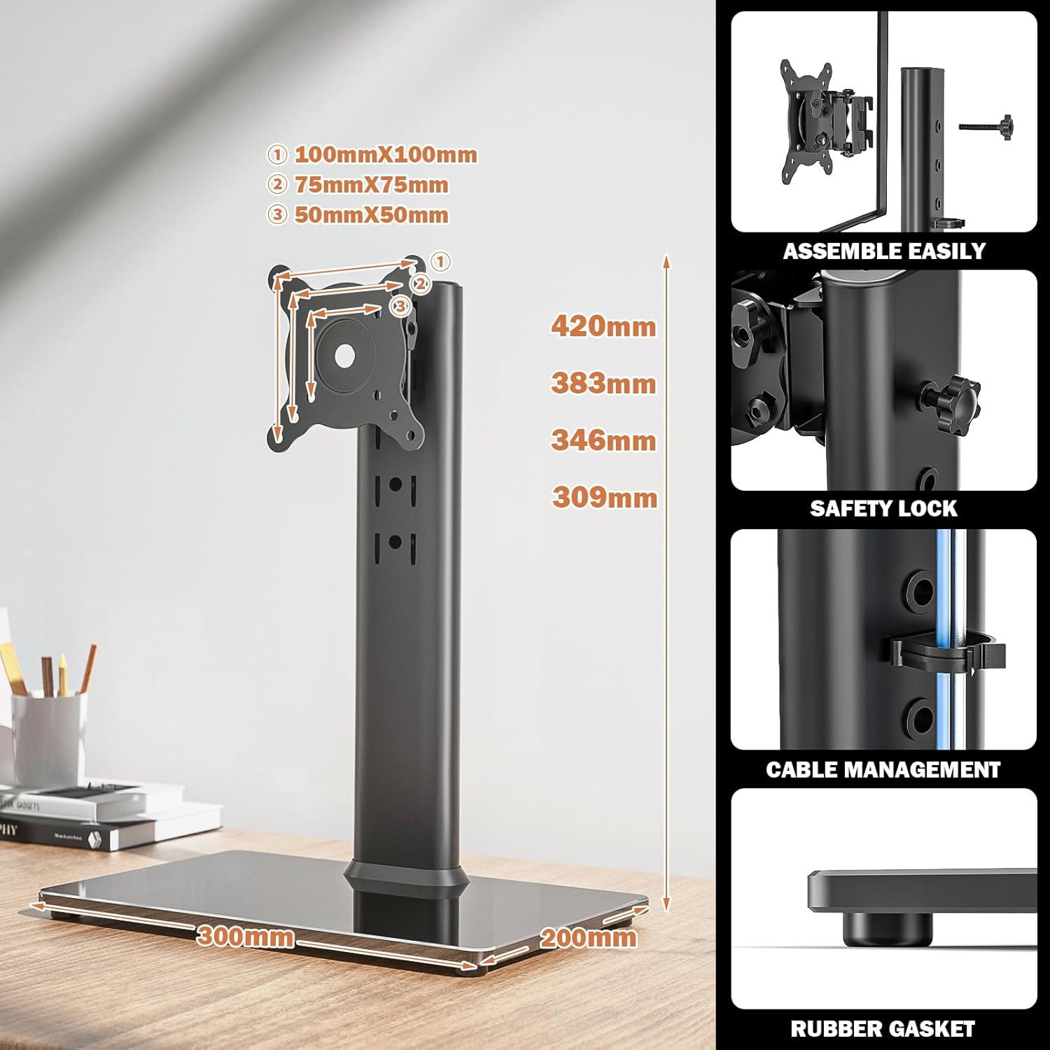 Support de Bureau - pivot & hauteur réglable - 13