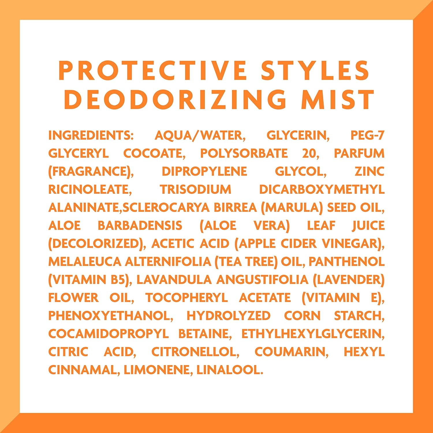 Cantu - Protective Styles Brume Rafraîchissante - 118ml - parfumée cheveux