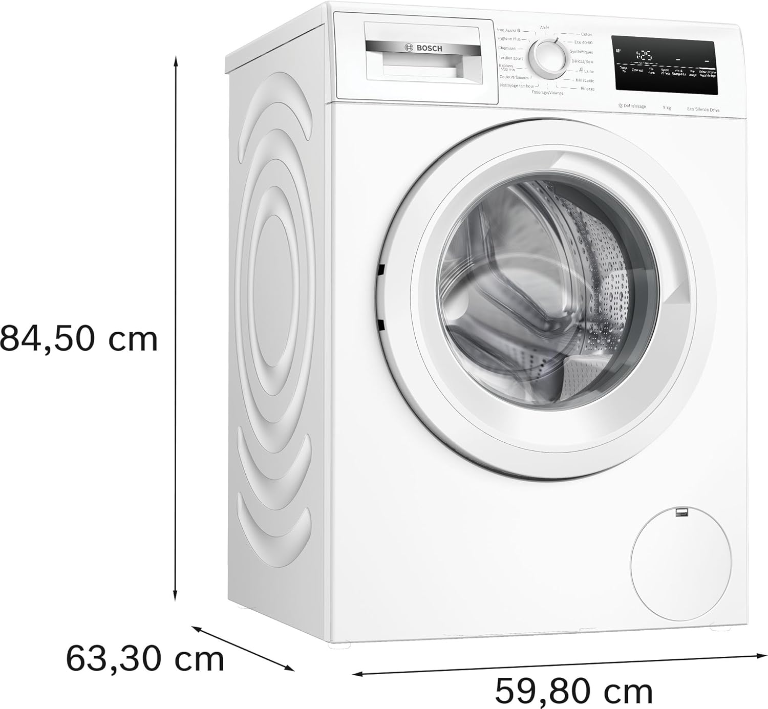 Bosch - Série 4 - 9 kg, 1400 trs/min, blanc, lave-linge hublot - WAN28209FR