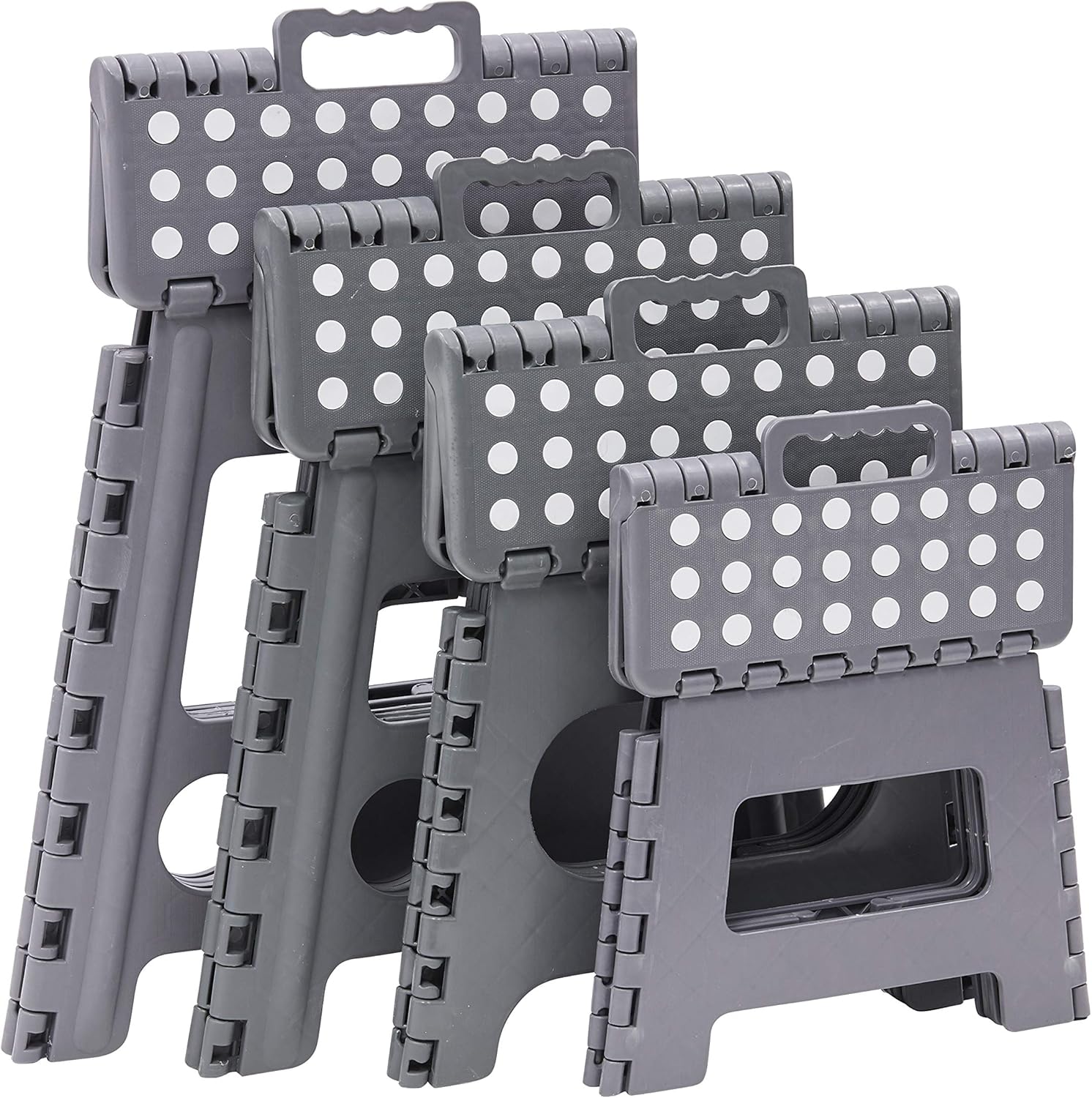 Arregui - Tabouret pliant multiusage, hauteur 27 cm, gris - TB-027-G