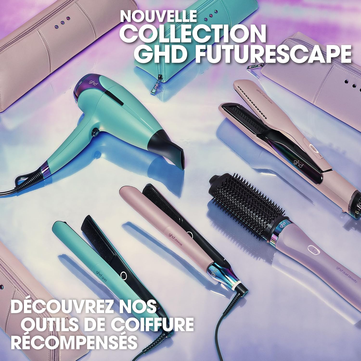ghd - Duet Blowdry Violette - Brosse 2-en-1, sèche et coiffe, pour tous types de cheveux