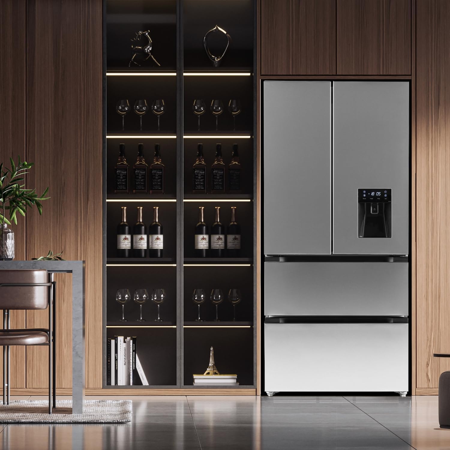 GEDTECH - réfrigérateur multi-portes inox 523L, eau, GMPFD523IX