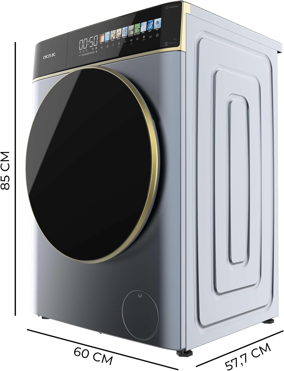 Cecotec - Bolero DressCode 9900 - 9kg, 1400 tr/min, écran 10,3