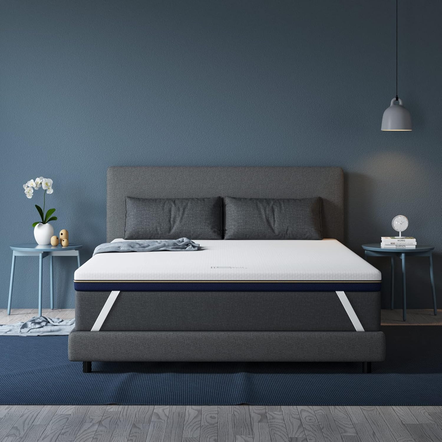 BedStory - surmatelas gel mémoire de forme - 90x190 cm - 7.6cm épaisseur, ergonomique