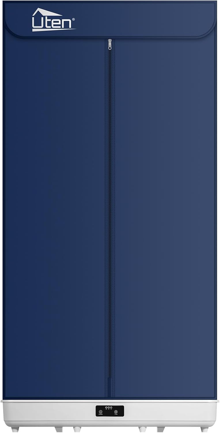 Uten - sèche-linge portable 1500W - amovible, télécommande, housse rangement