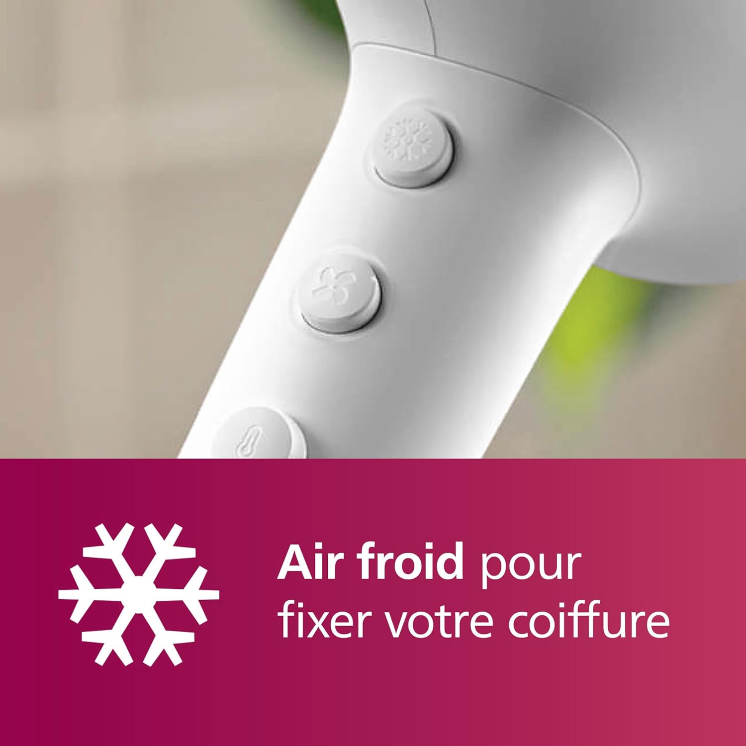 Philips - 5000 Series - sèche-cheveux, 2100W, ThermoShield, ionique, concentrateur, diffuseur - BHD500/20