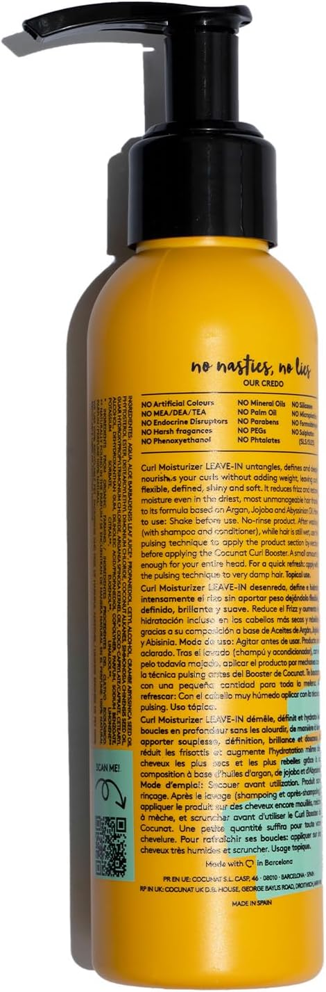 Cocunat - Curl Moisturizer - 150 ml - hydrate, définit et démêle boucles