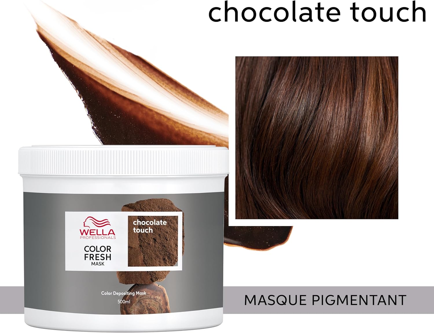 Wella Professionals - Color Fresh Mask - masque hydratant cheveux, nuances blond à brun, coloration temporaire, zéro dom