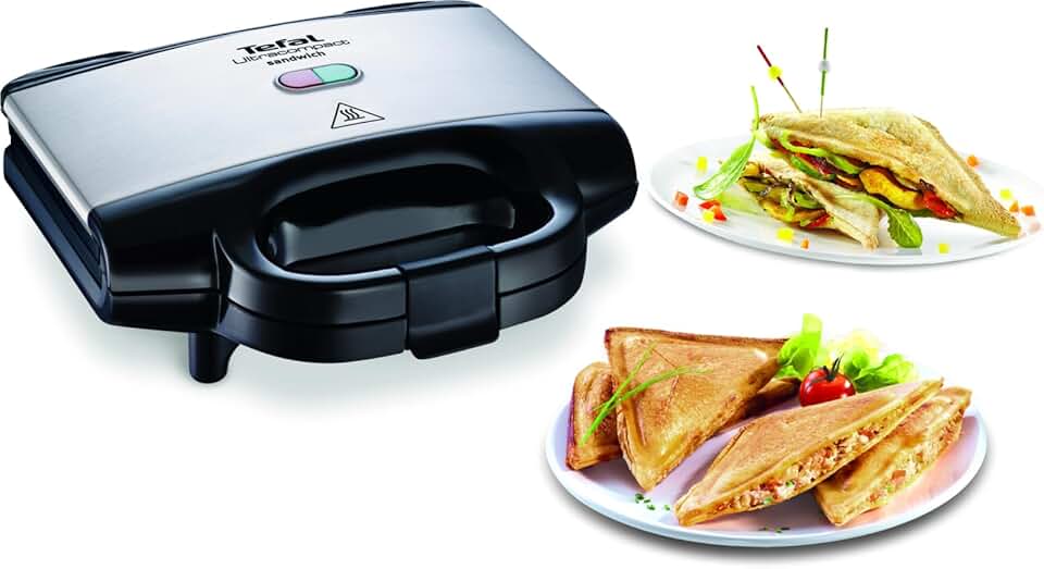 Tefal - Ultracompact - appareil croque-monsieur - antiadhésif, sécurité, rangement facile SM155212