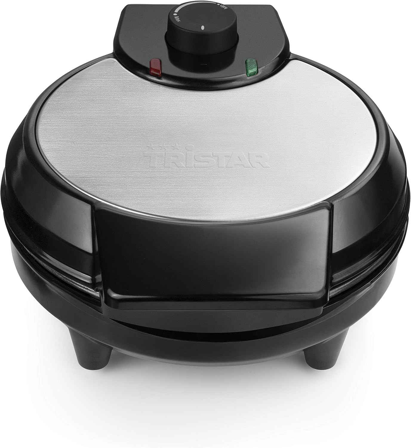 Tristar - moule à gaufres inox - 5 gaufres, noir, compact