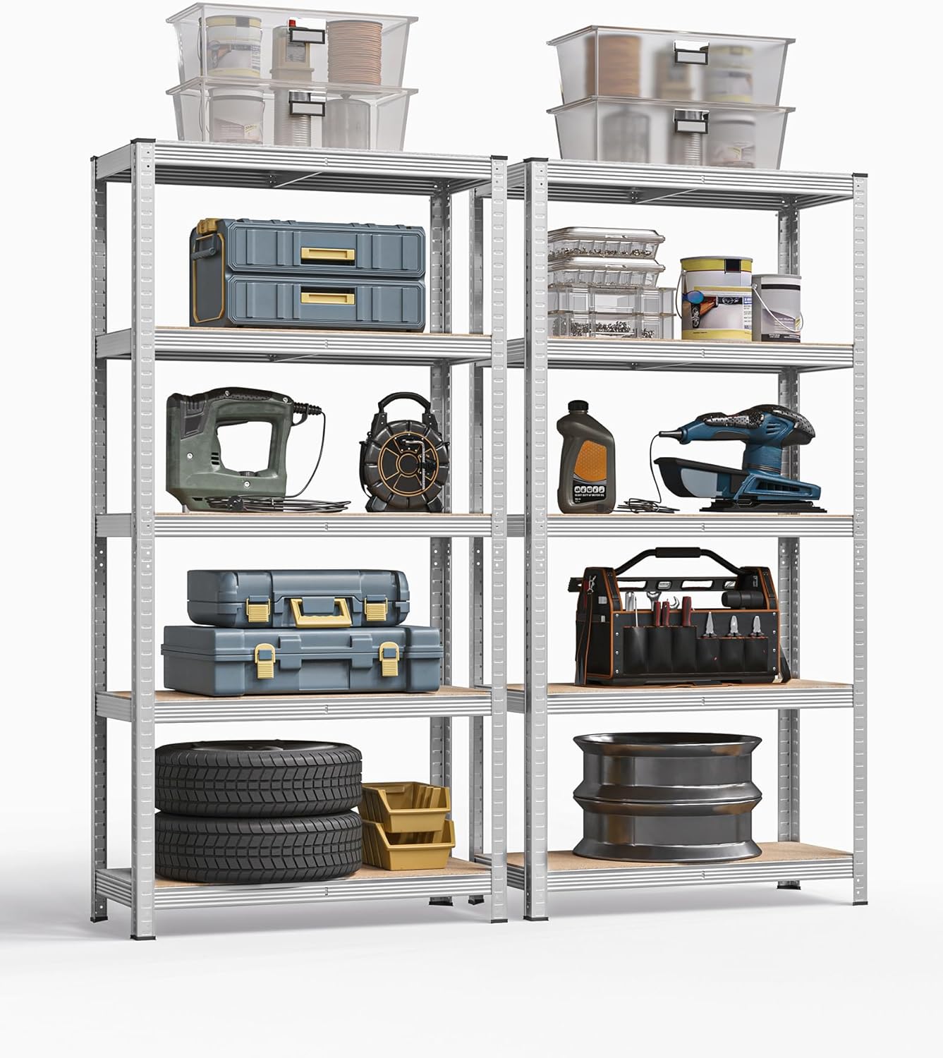 SONGMICS - étagère 5 niveaux, 40x90x180cm, capacité 875kg, GLR040E02