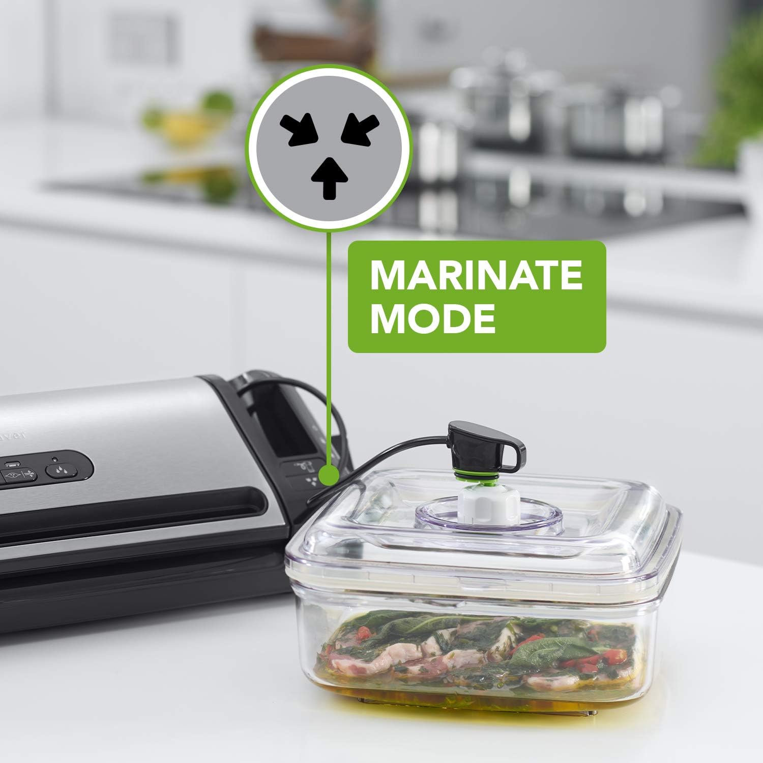 FoodSaver - Machine sous vide FFS017X - compartiment rouleau, coupe, fonction marinade, sacs et adaptateur inclus - FFS0