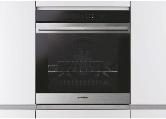 Rosières - Four encastrable série Connecté 80L, pyrolyse, chaleur tournante, 11 fonctions, wifi/bt, rails télescopiques,