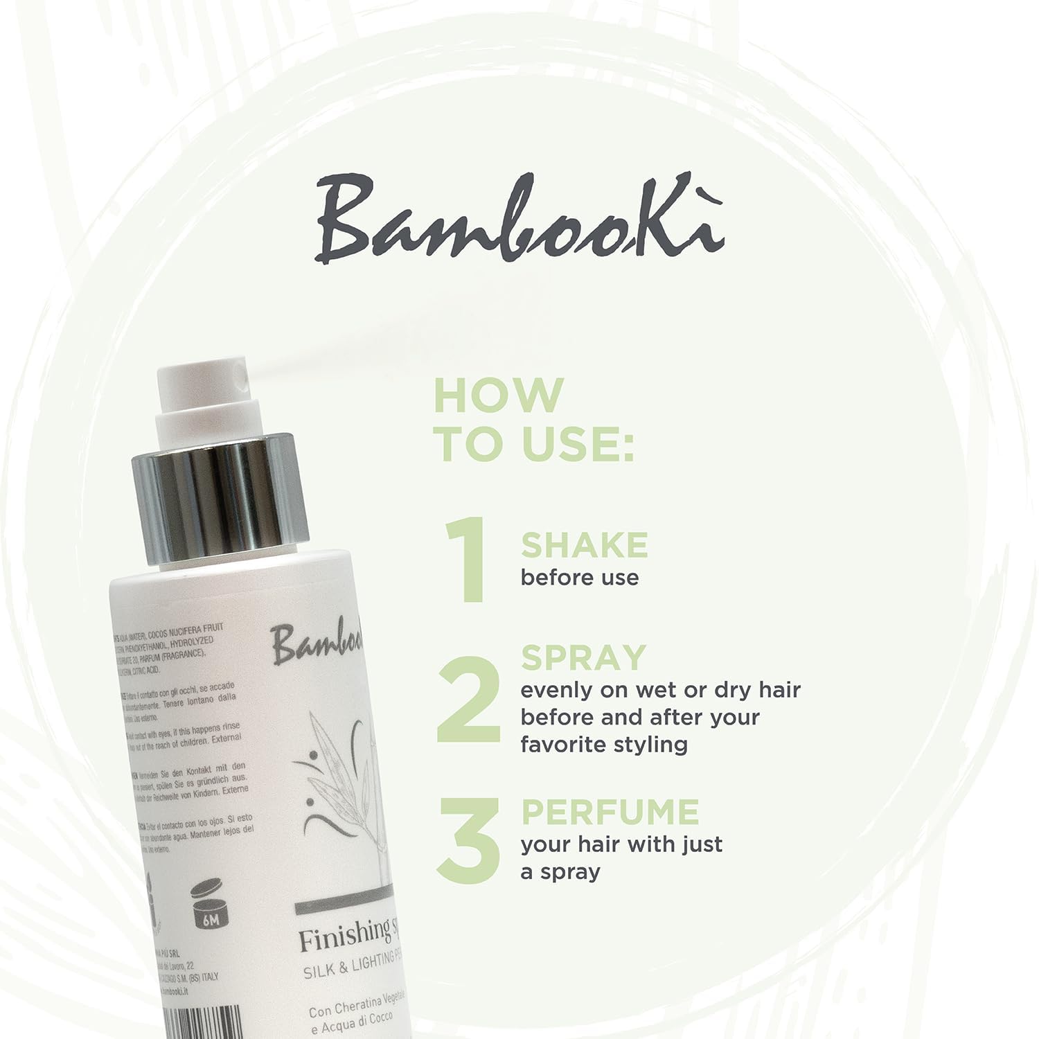 BambooKì - Silk & Lightning - 100ml - brume cheveux à la kératine végétale, eau de coco, parfum longue tenue