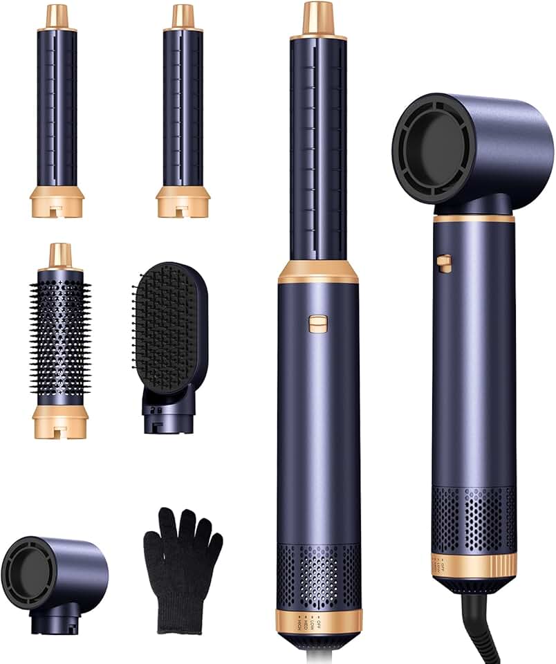 Hairstyler Air Styler 5 en 1, 1000W, ionique, brosse 30mm, réglable