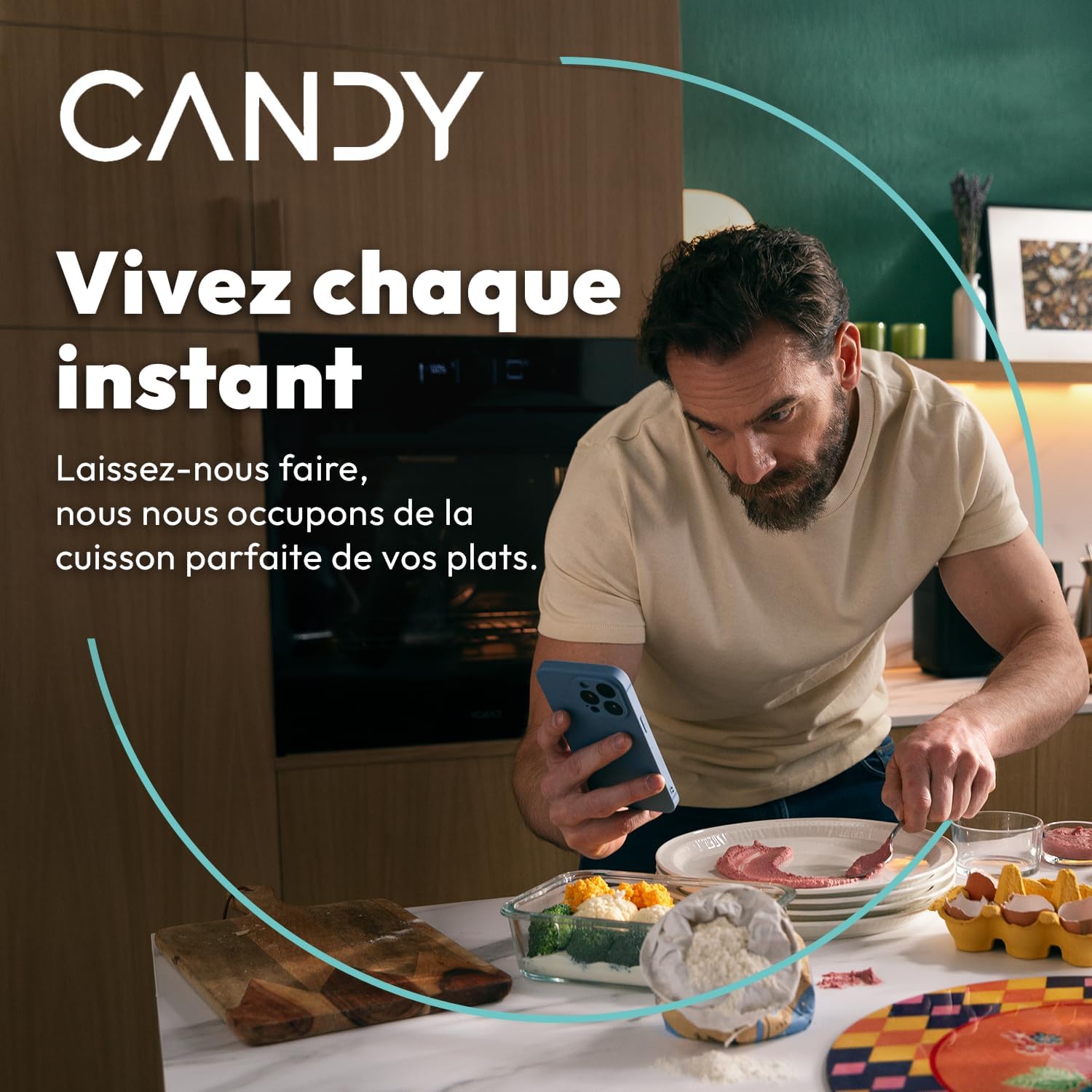 Candy - Four encastrable série pyrolyse 78L, 6 modes, tactile, A++ - 59,5x59,5x56,8 cm