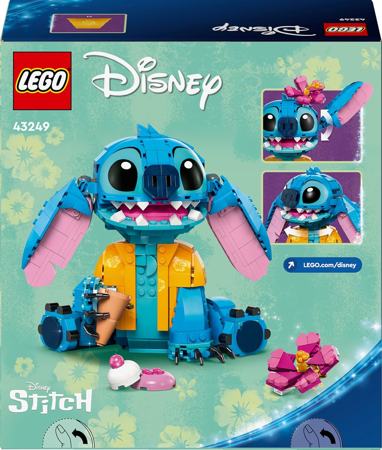 LEGO - Disney Stitch - figurine à exposer, accessoires, 43249