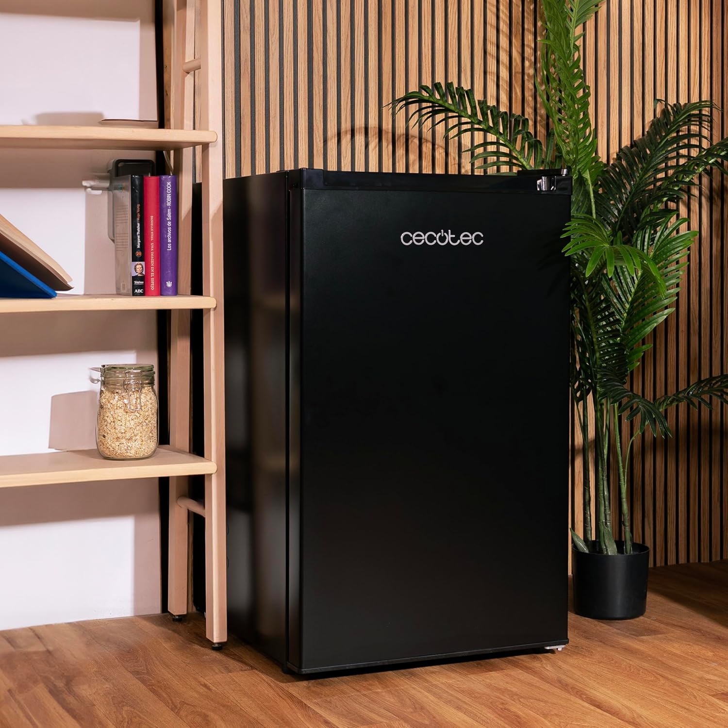 Cecotec - Bolero CoolMarket TT - 114L compact, classe E, porte réversible, TT114L Black