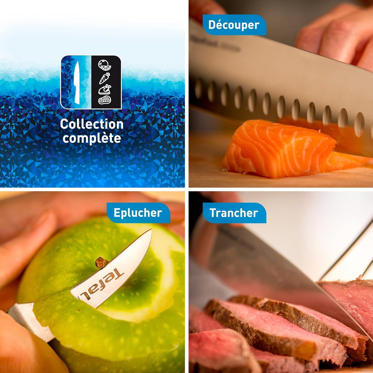 Tefal - Ice Force - 11 cm - Couteau inox allemand, tranchant durable, garantie 10 ans K2320914