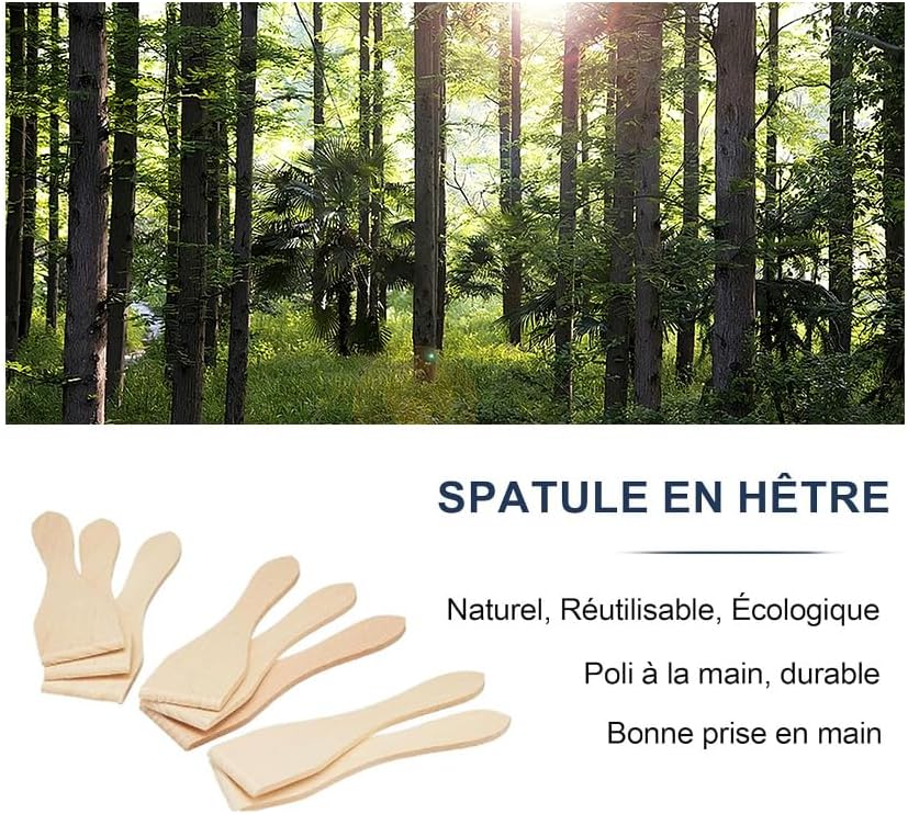 Poêlon à raclette - 8 pièces, triangle, revêtement antiadhésif, poignées isolées, 8 pelles