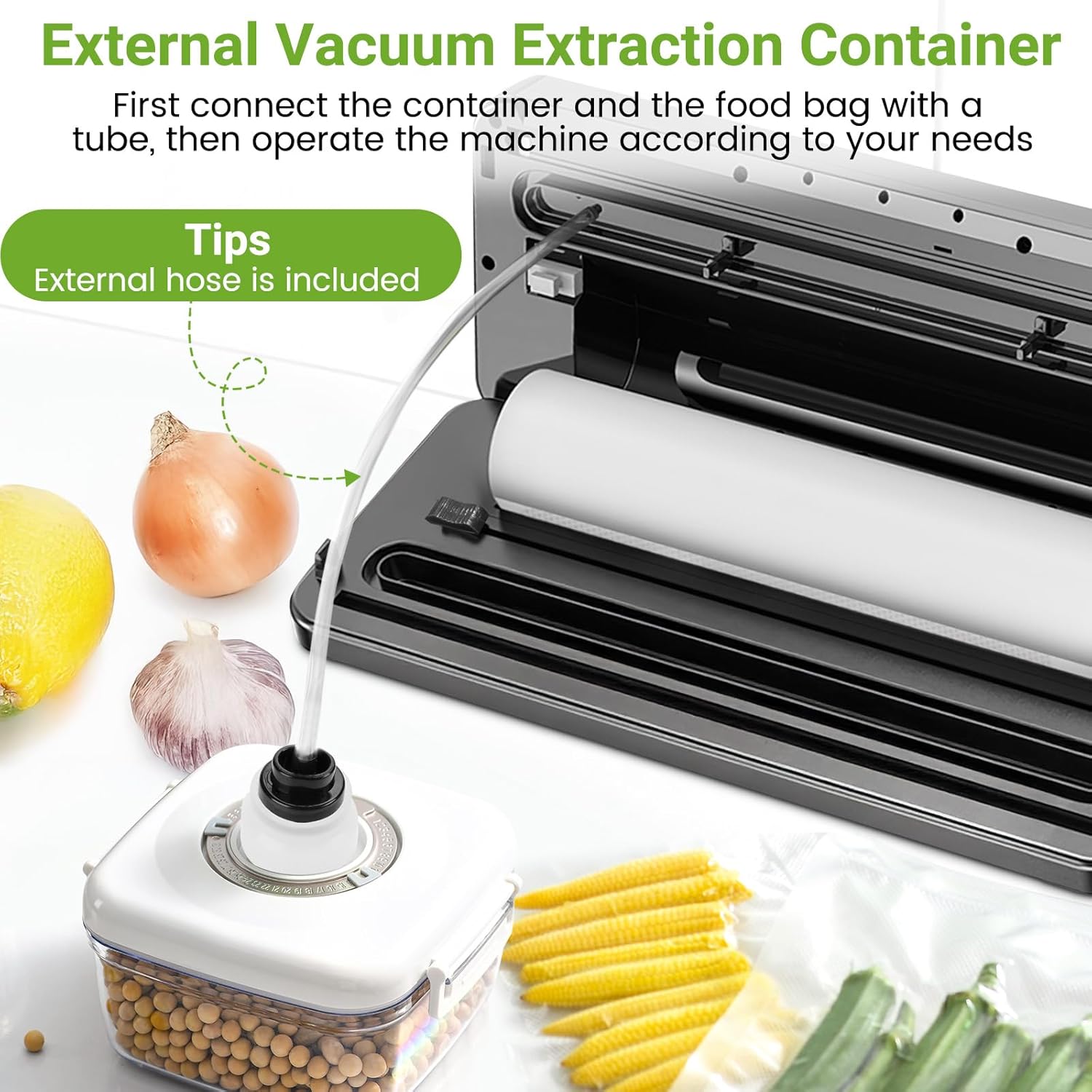 Machine Sous Vide Alimentaire - 6 en 1, coupeur intégré, 30 sacs